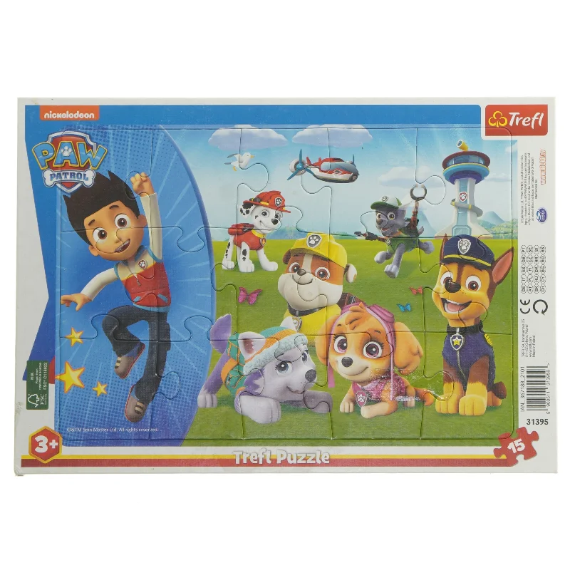Paw Patrol puslespil med 15 brikker fra Paw Patrol (str. 15 brikker cm)