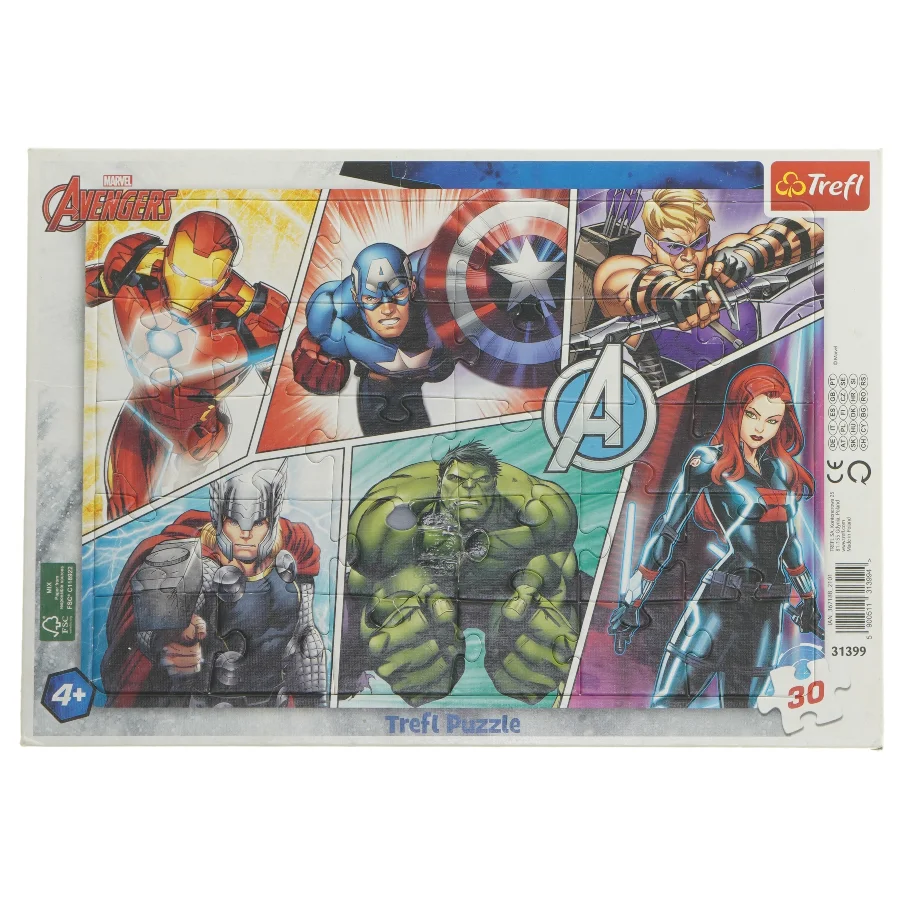 Avengers puslespil 30 brikker fra Trefl (str. 30 brikker cm)