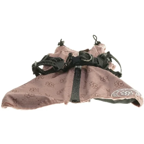 Pink hundejakke med sele fra Ollipet (str. 39x17 cm)