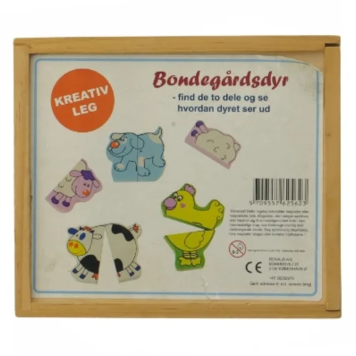 Bondegårdsdyr puslespil