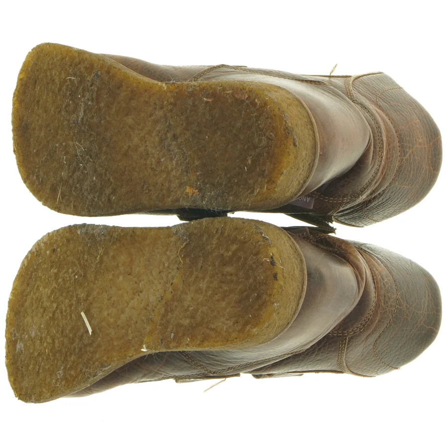 Brune børnestøvler med velcro fra Angulus (str. 22,5 cm)