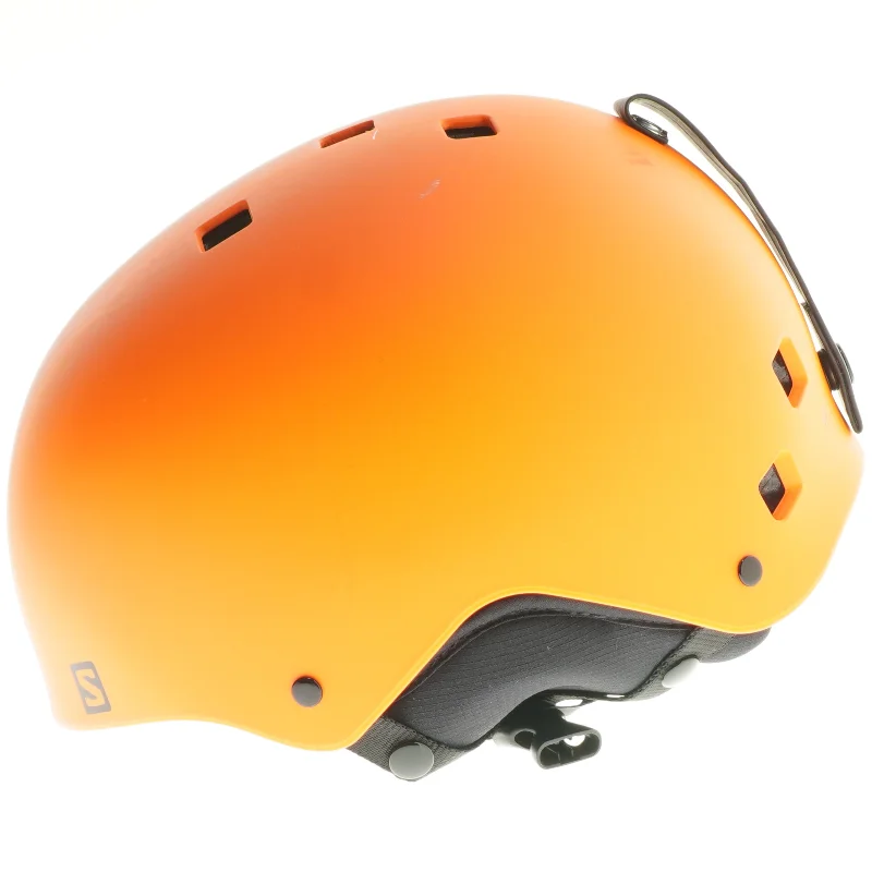 Orange hjelm fra Salomon (str. Ø 22 cm)