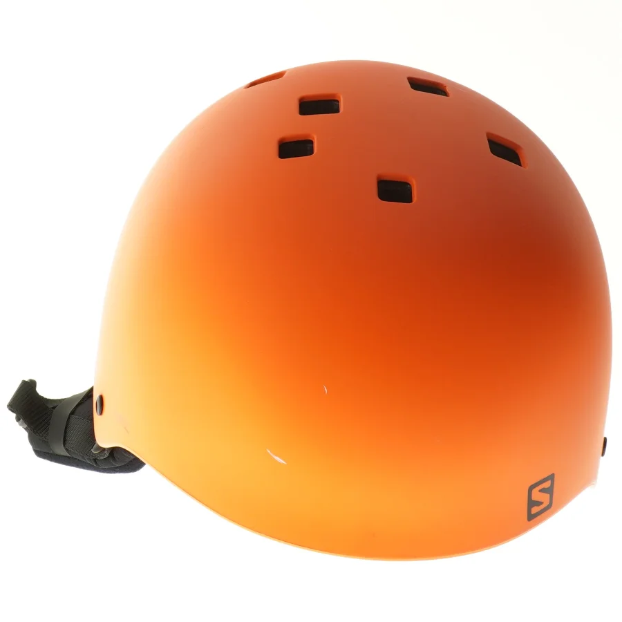 Orange hjelm fra Salomon (str. Ø 22 cm)