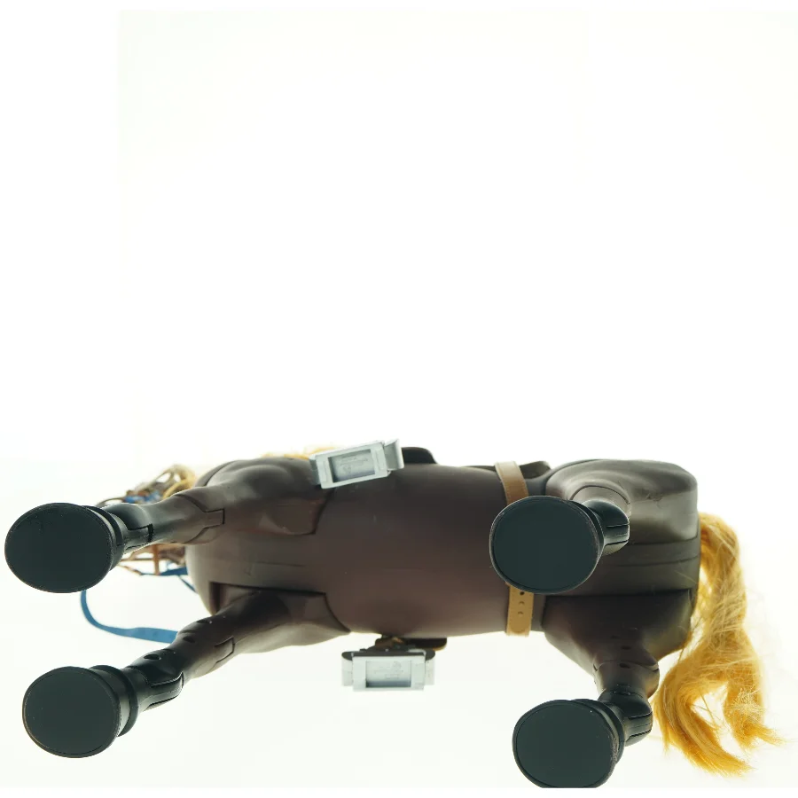 Stor legetøjshest med sadel (str. 45 cm)