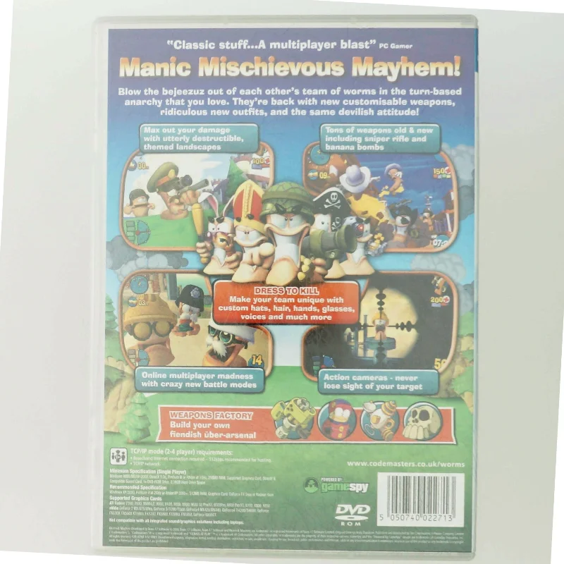 Worms 4 Mayhem PC spil fra Ubisoft