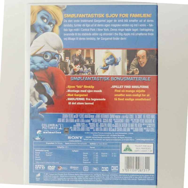 Smølferne DVD fra Sony Pictures