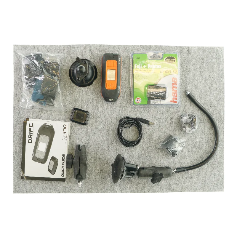 Opbevaringskasse med forskelligt udstyr