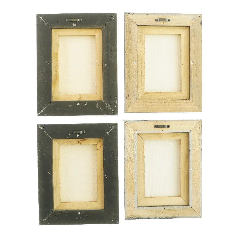 Billeder med sølvramme (4 styks)