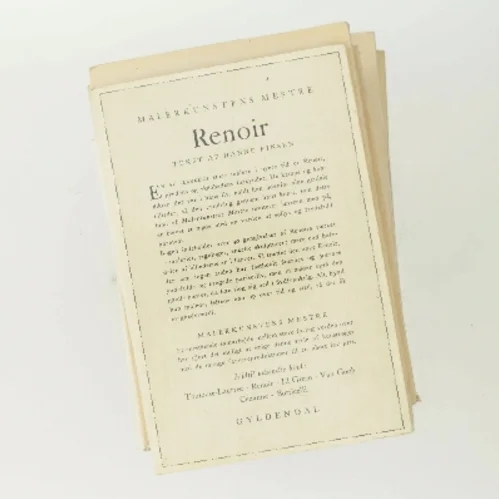 Malerkunstens mestre: Renoir af Hanne Finsen (Bog)