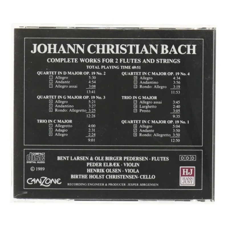 Johann Christian Bach CD
