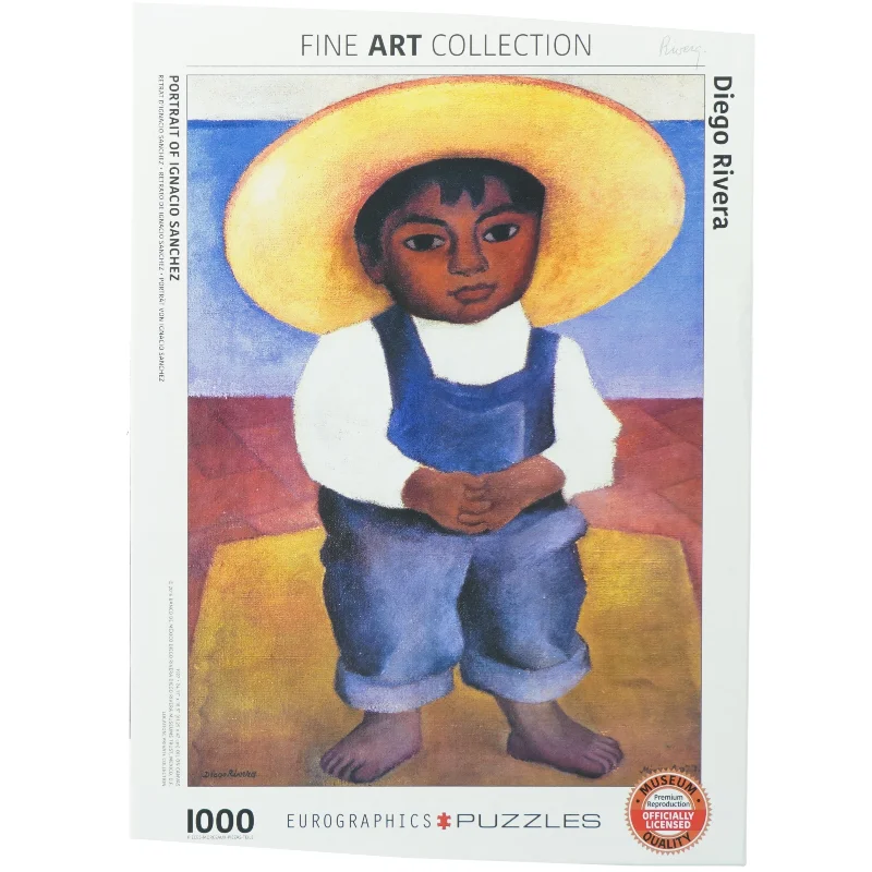 Puslespil med kunstmotiv af Diego Rivera (str. 1000 brikker)