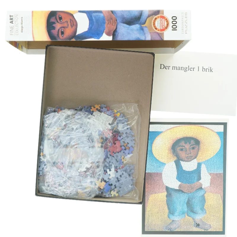 Puslespil med kunstmotiv af Diego Rivera (str. 1000 brikker)