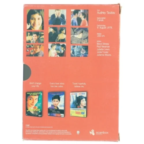 DVD-samling med Audrey Tautou film fra Scanbox