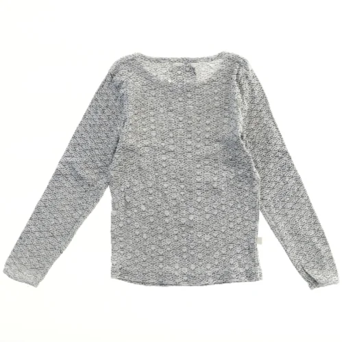 Langærmet bluse med mønster (str. 98)