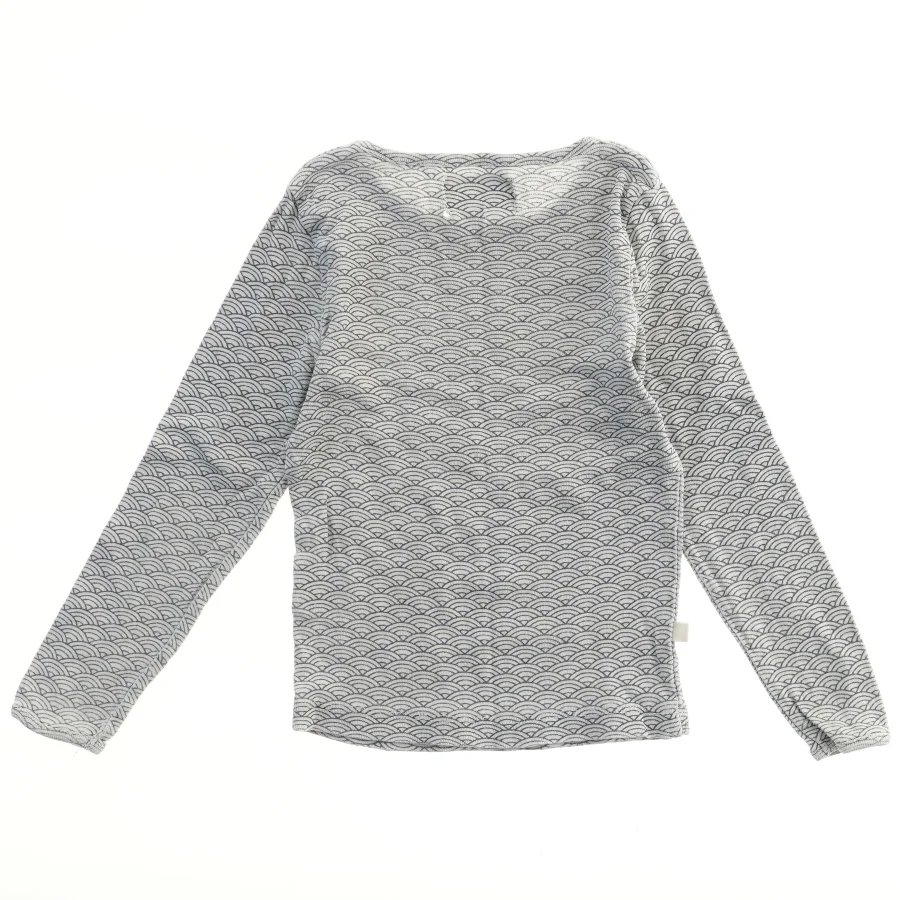 Langærmet bluse med mønster (str. 98)