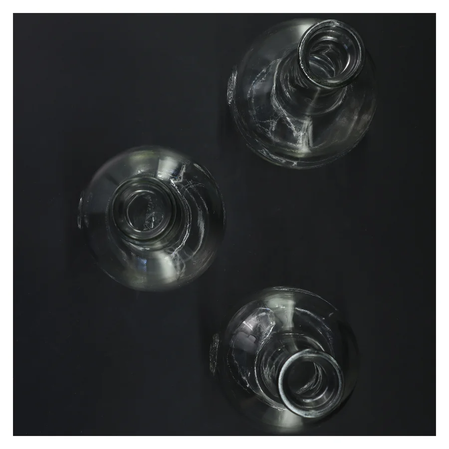 Glasflasker med motiv (str. 23x10 cm)