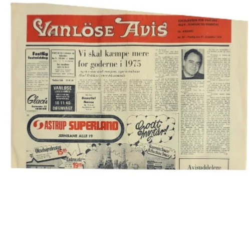 Vanløse Avis avis fra 1974