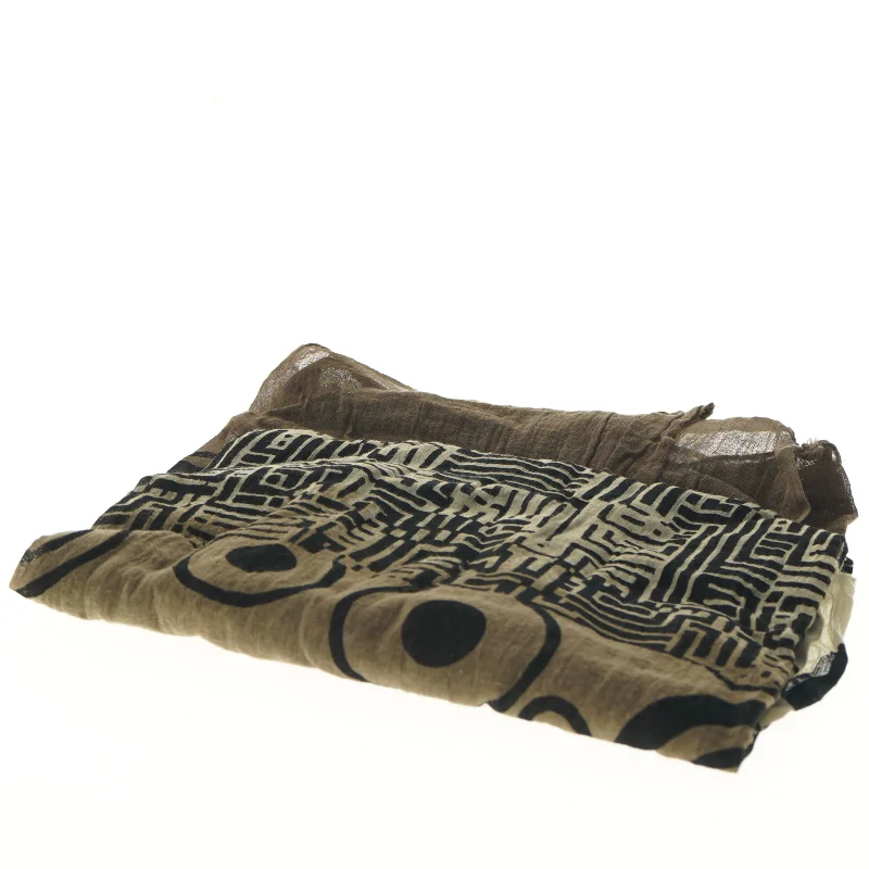 Tørklæde med mønster (str. 174x96 cm)