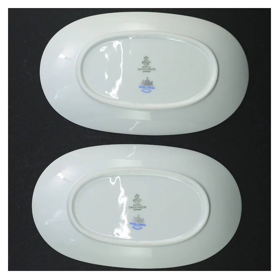 Porcelænsfade (str. 22 x 13 cm)