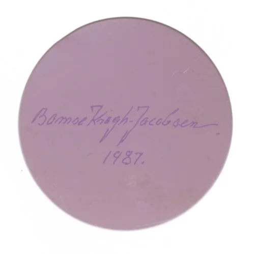 Retro irma kunstdåse Opbevaringsdåse med farverigt design fra Irma (str. Ø 11,5 cm længde 15 cm)