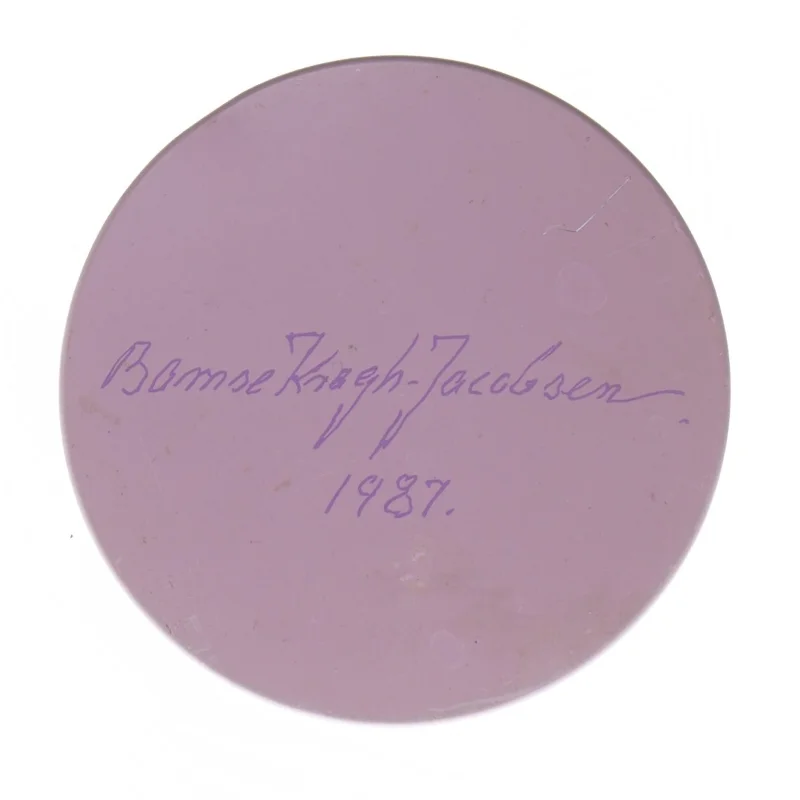 Retro irma kunstdåse Opbevaringsdåse med farverigt design fra Irma (str. Ø 11,5 cm længde 15 cm)