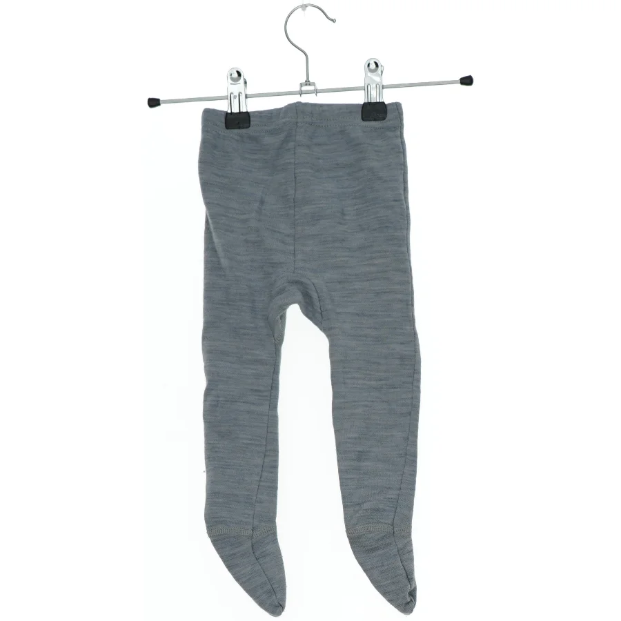 Grå babybukser med fødder fra Joha (str. 68)