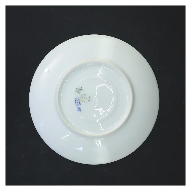 Porcelænstallerkener, musselmalede, fra Royal Copenhagen (str. 14,5 cm)