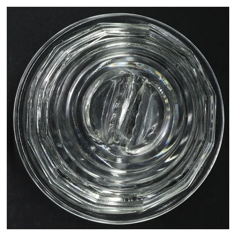 Glas serveringsskål med låg (str. 11 cm)