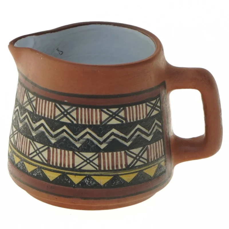 Keramik kande med håndtag (str. Ø 9 cm)