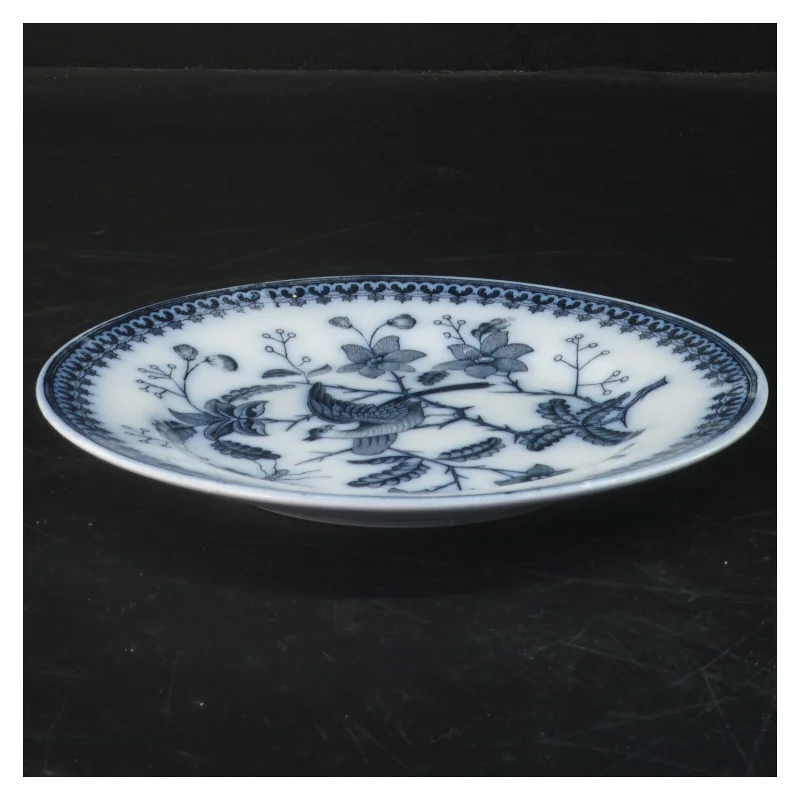 Tallerken med blå dekor fra Villeroy & Boch (str. Ø 16,5 cm)