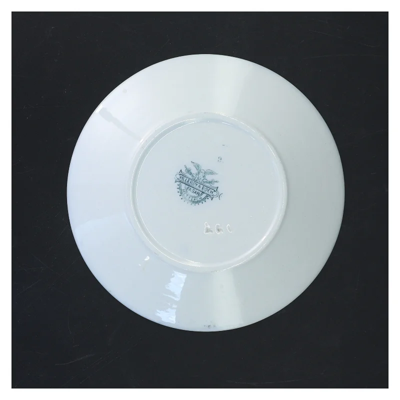 Tallerken med blå dekor fra Villeroy & Boch (str. Ø 16,5 cm)