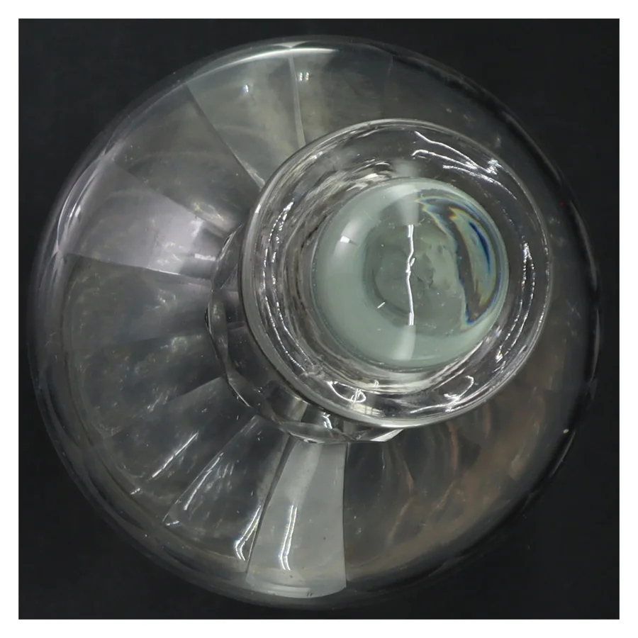 Antik Glas karaffel med prop (str. 22 cm)