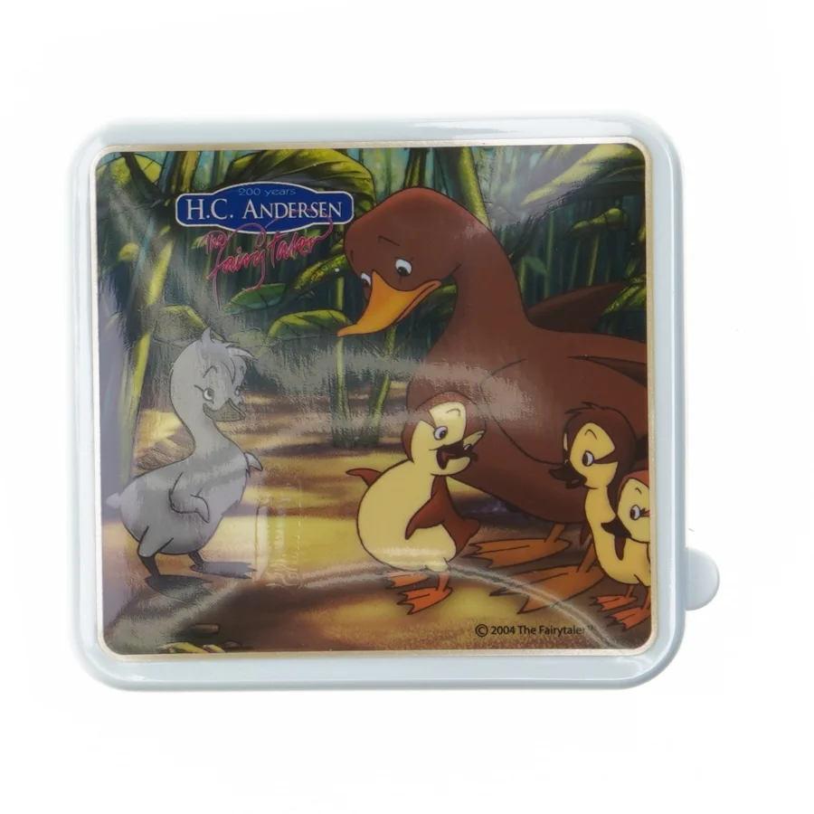 Opbevaringsboks med HC Andersen motiv (str. 13,5x13 cm)