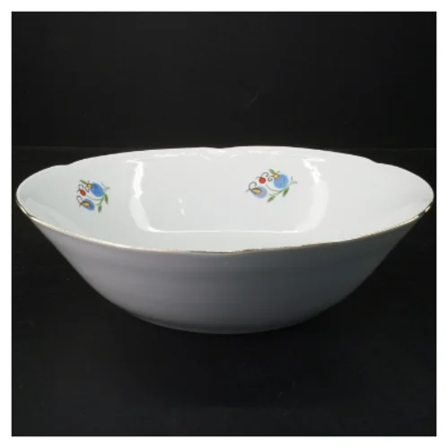 Porcelænsskål med blomsterdesign