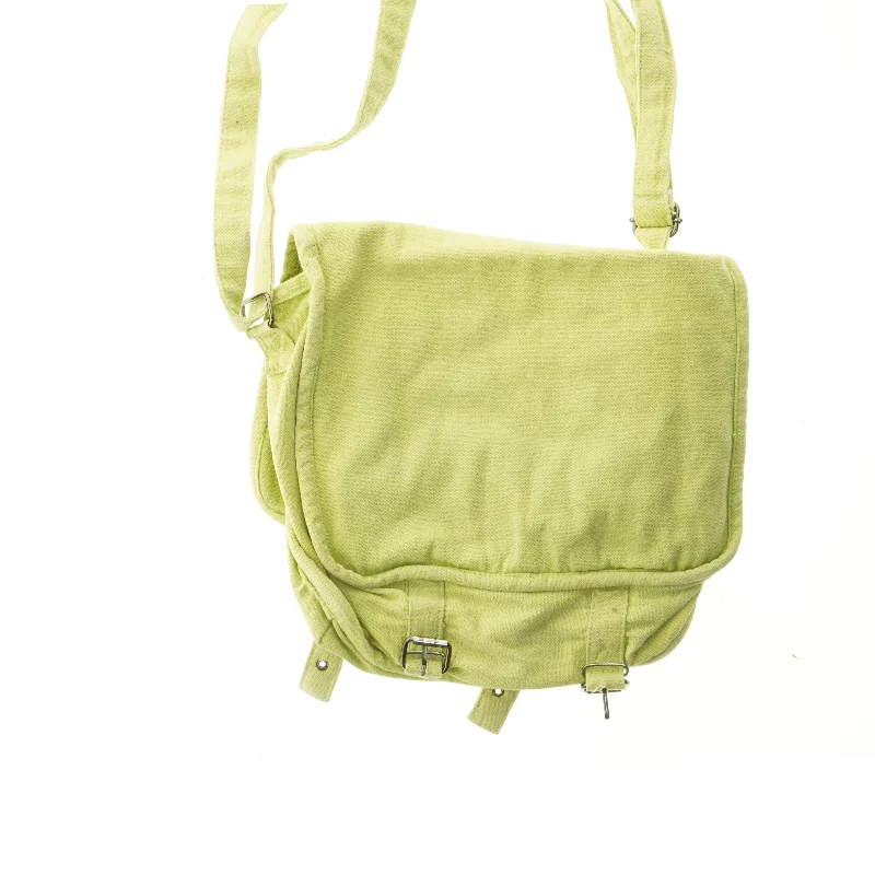 Lysegrøn skuldertaske (str. 34x29 cm)