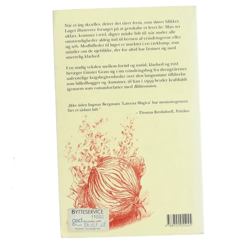 Når løget skrælles af Günter Grass (Bog)