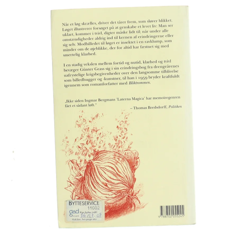 Når løget skrælles af Günter Grass (Bog)