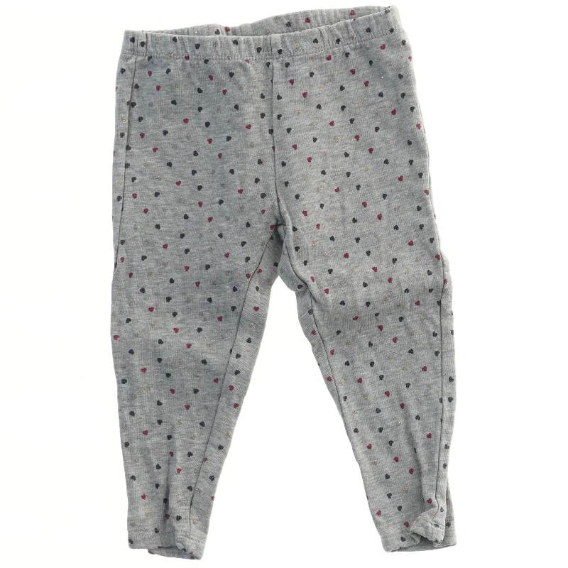 Grå leggings med hjerteprint fra Fagottino (str. 92)