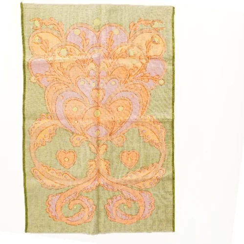 Dekorativt vægtæppe med blomsterdesign i irsk hør(str. 75x50 cm)