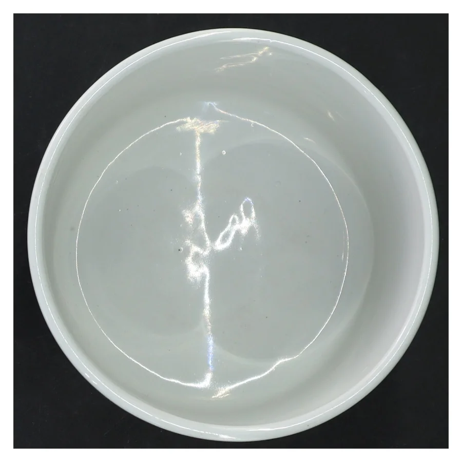 Hvid keramisk potte fra Knabstrup (str. Ø 12 cm)