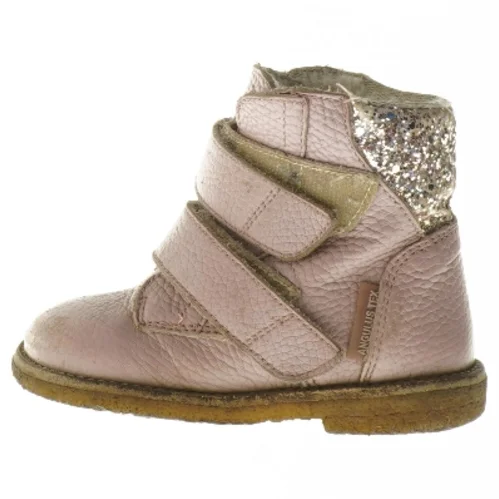 Børnestøvler i lyserød glitter (str. 21 )