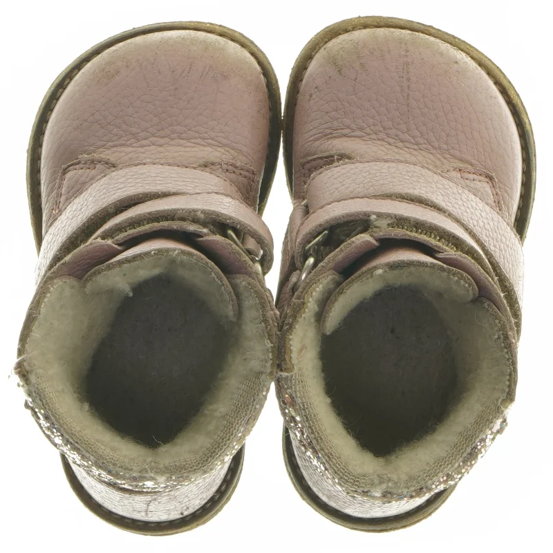 Børnestøvler i lyserød glitter (str. 21 )