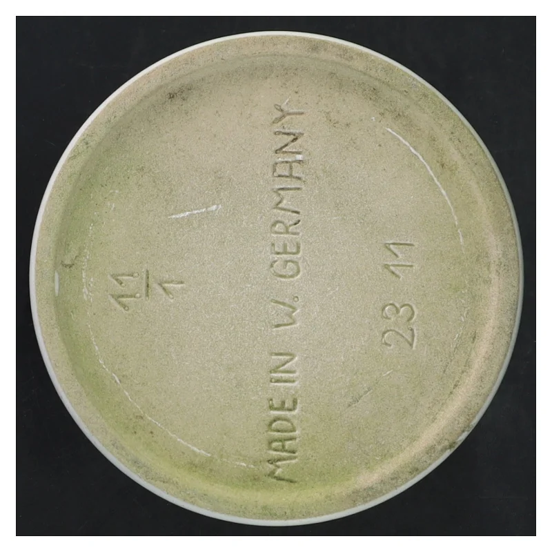 Hvid porcelæn urtepotteskjuler fra W.GERMANY (str. Ø 12 cm)