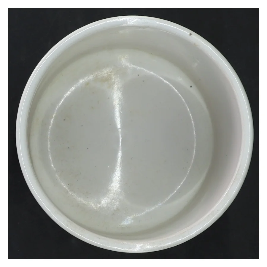 Hvid porcelæn urtepotteskjuler fra W.GERMANY (str. Ø 12 cm)
