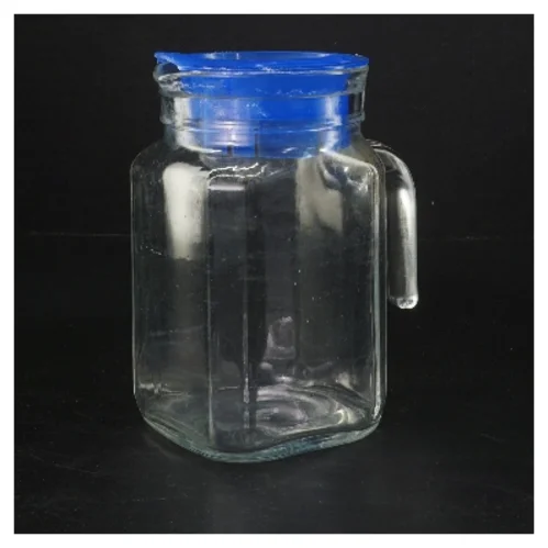 Glaskande med plastlåg (str. 15 cm)