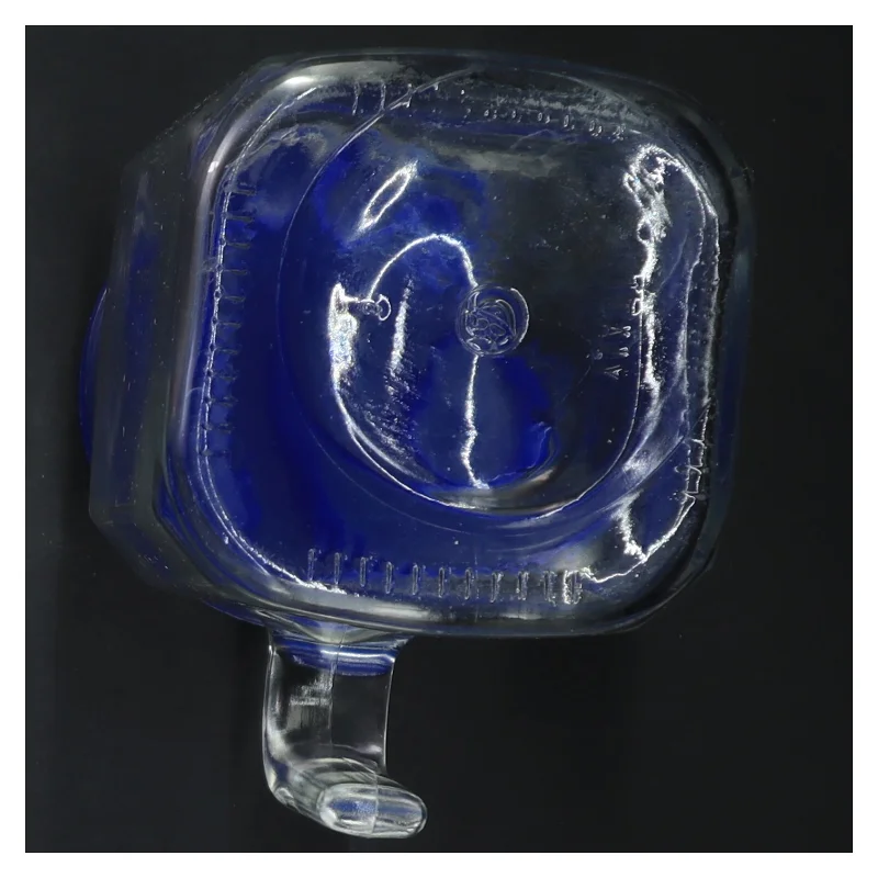 Glaskande med plastlåg (str. 15 cm)