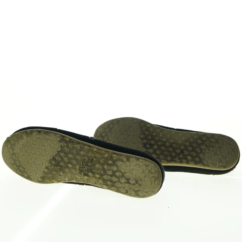 Sorte flade damesko fra Toms (str. 38)