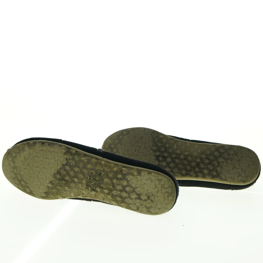 Sorte flade damesko fra Toms (str. 38)