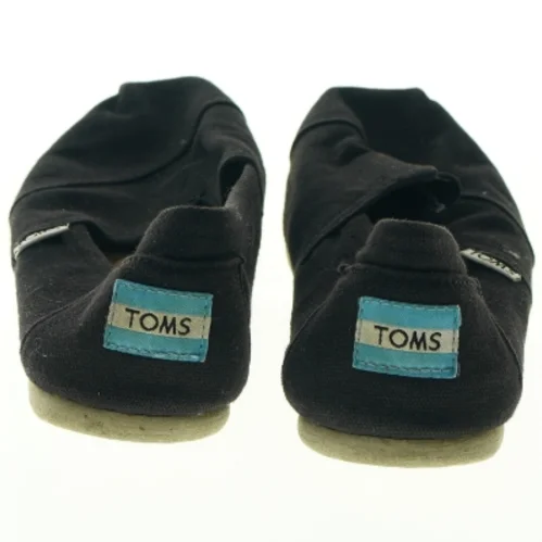 Sorte flade damesko fra Toms (str. 38)