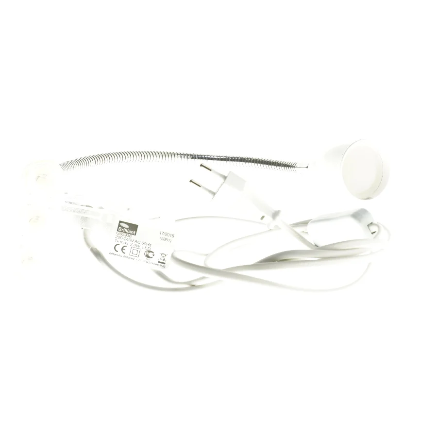 Fleksibel læselampe med klemme fra Brilliant (str. 60 cm)